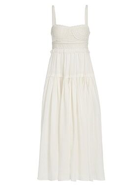 Ulla Johnson Crochet Applique Rami Gisella Dress in Pristine Size 0 NWT